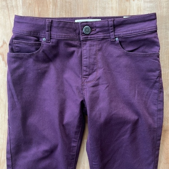 Brody Jeans Burgundy Skinny Ankle Jeans - Picture 5 of 9